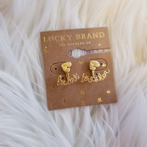 Lucky Brand Jewelry - Lucky Brand Ear Jacket Earrings "Heart Breaker"